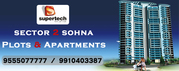 Supertech Plots in Sector 2 SOhna @ 9555077777