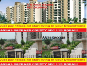 PAY ONLY 25% AND START LIVING IN YOUR  HOME IN  MOHALI OFFER LIMITED