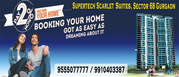 Supertech Scarlet Suites Sohna Road Gurgaon @ 9555077777